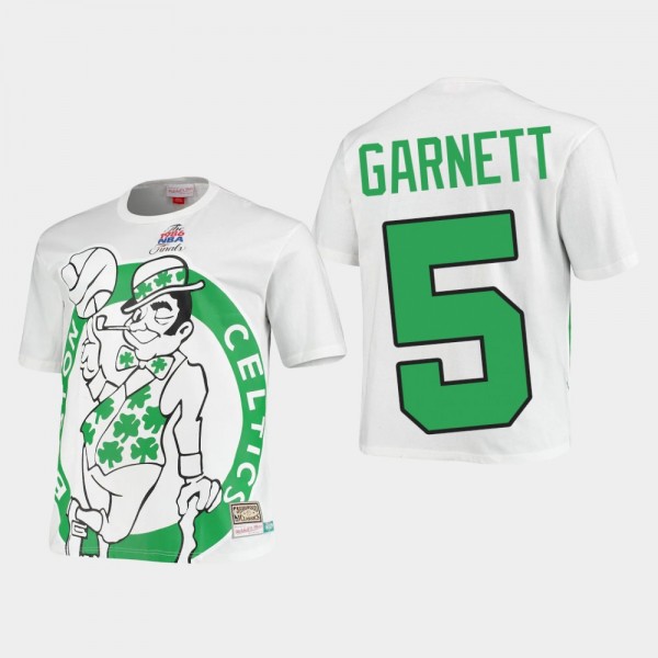 Men's Celtics #5 Kevin Garnett Blown Out T-Shirt