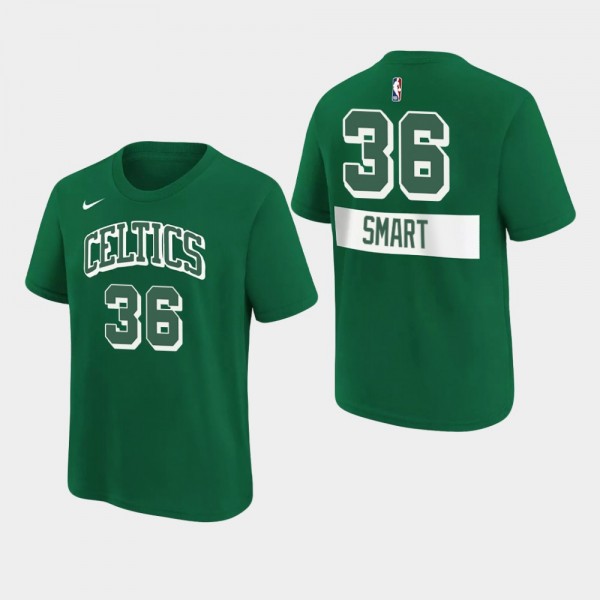 Men's Celtics #36 Marcus Smart City Edition Player T-shirt