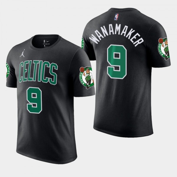 Boston Celtics Brad Wanamaker Statement Jordan Brand Black T-Shirt