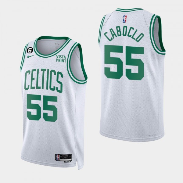 Boston Celtics #55 Bruno Caboclo 2022-23 Association Jersey White