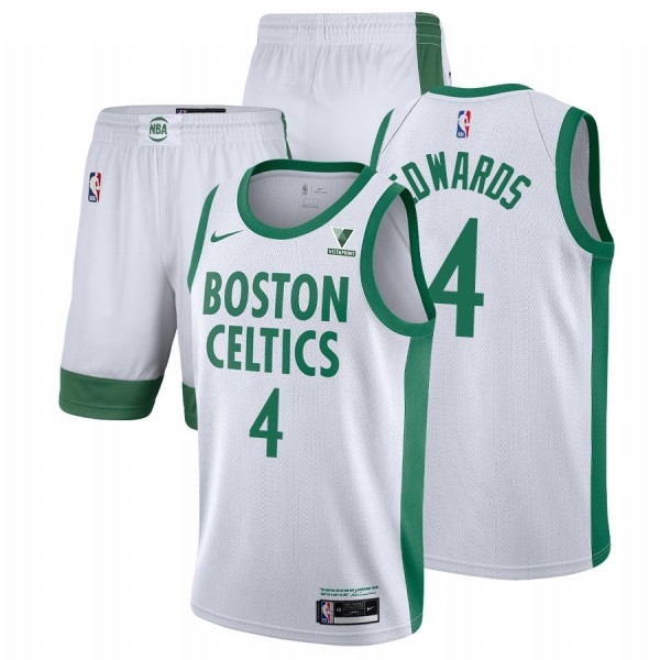 Boston Celtics Carsen Edwards 2021 City Edition White Suits