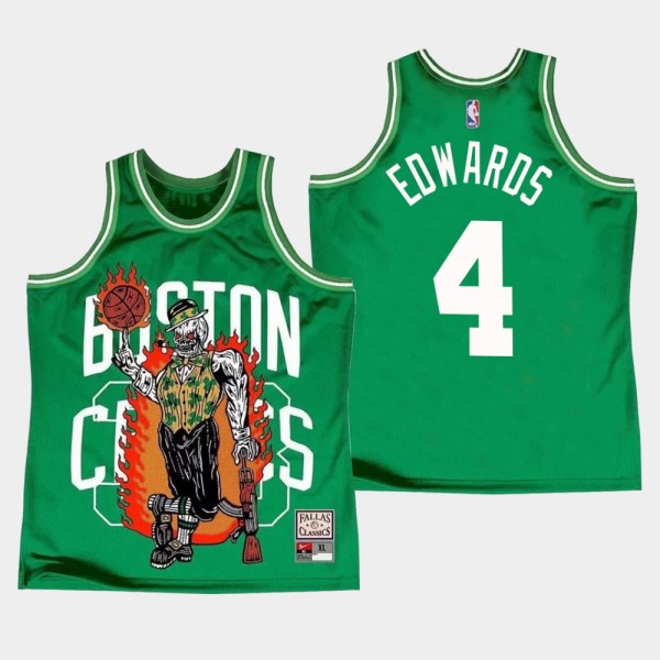 Boston Celtics Carsen Edwards Warren Lotas Green J...