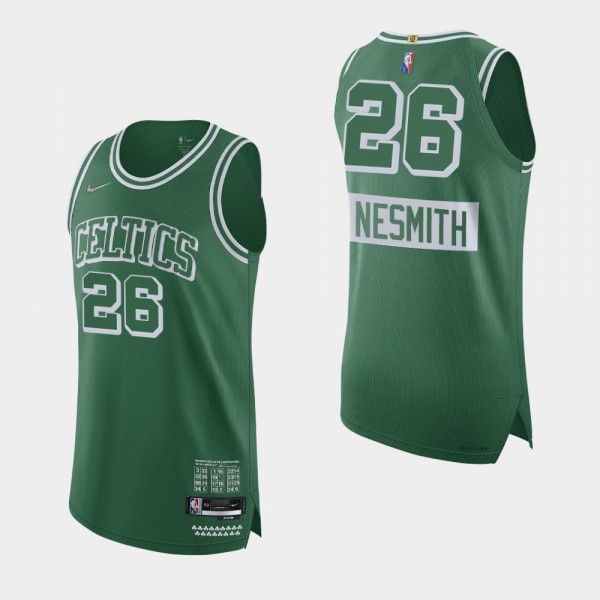 Aaron Nesmith Boston Celtics Green Authentic Jerse...