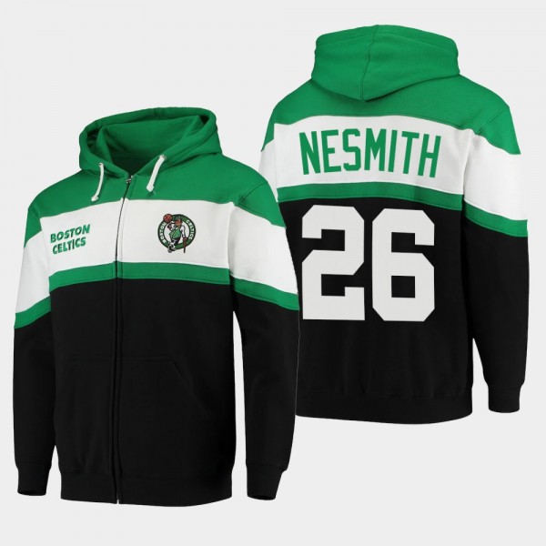 Celtics Aaron Nesmith Colorblock Wordmark Hoodie G...