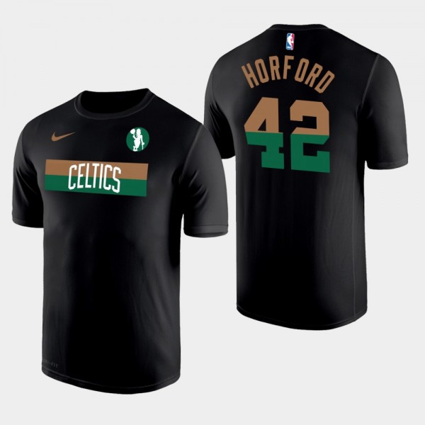 Men's Celtics #42 Al Horford Wordmark Logo Legend Performance T-Shirt