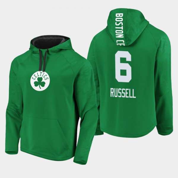 Boston Celtics Bill Russell Kelly Green Iconic Def...