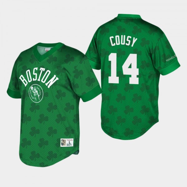 Men's Mitchell & Ness Celtics #14 Bob Cousy St...