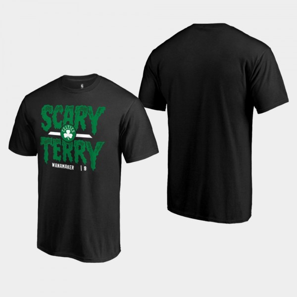 Men's Celtics #9 Bradley Wanamaker Scary Terry T-Shirt