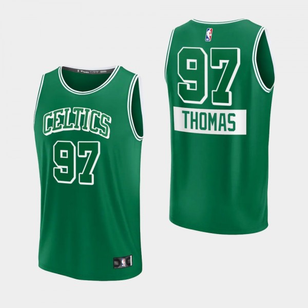 Brodric Thomas Boston Celtics Green Replica Jersey...