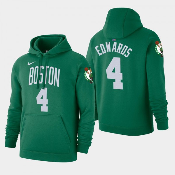 2019-20 Boston Celtics #4 Carsen Edwards Icon Edition Pullover Hoodie