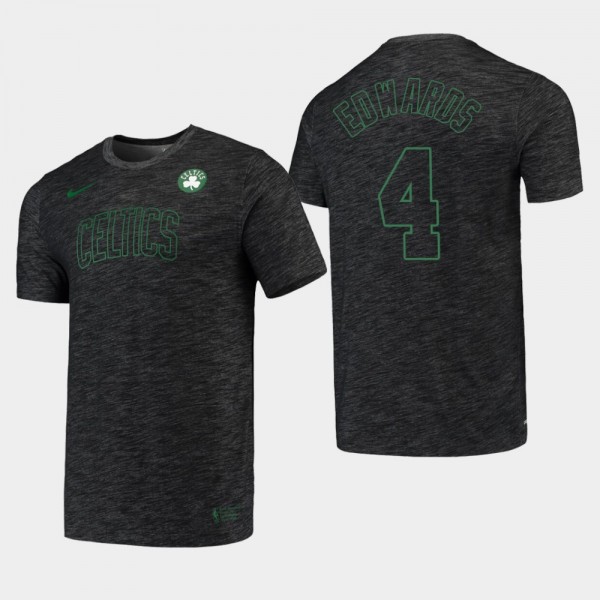 Men's Celtics #4 Carsen Edwards Performance Essential Facility T-Shirt