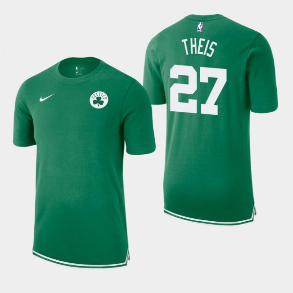 Men's Celtics Daniel Theis Essential Uniform DNA Kelly Green T-shirt