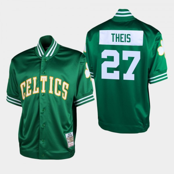 Men's Mitchell & Ness Celtics #27 Daniel Theis Shooting Authentic T-Shirt