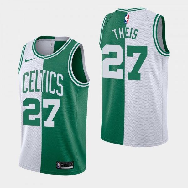Men's Boston Celtics #27 Daniel Theis Split Jersey