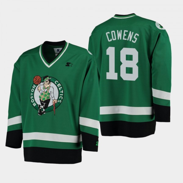 Men's Boston Celtics #18 David Cowens Hockey Jerse...