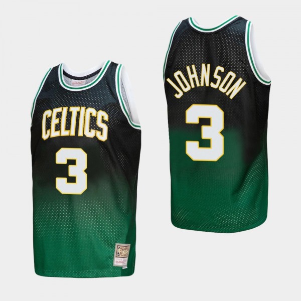 Boston Celtics #3 Dennis Johnson Fadeaway Jersey H...