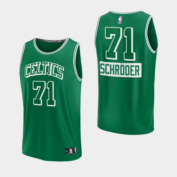 Dennis Schroder Boston Celtics Green Replica Jerse...