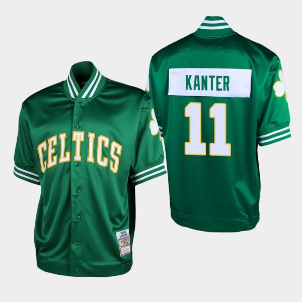 Mitchell & Ness Celtics #11 Enes Kanter Shooting Green T-Shirt