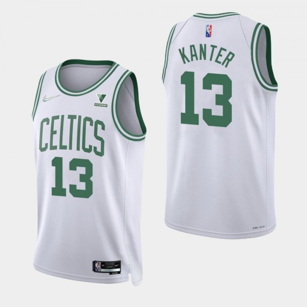 Enes Kanter Boston Celtics White 75th Anniversary Diamond Jersey