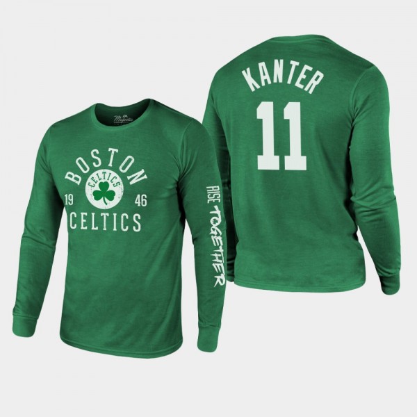 Men's Celtics #11 Enes Kanter Rise Together Tri-Bl...