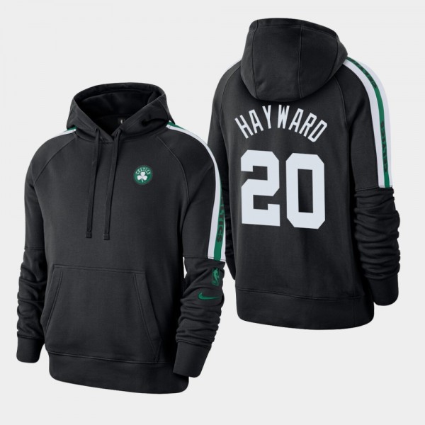 Boston Celtics Gordon Hayward Black Courtside Pullover Hoodie