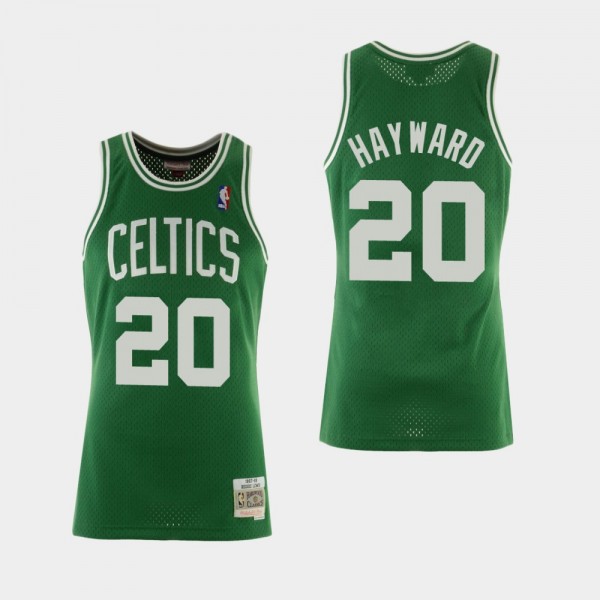 Men's Mitchell & Ness Boston Celtics #20 Gordon Hayward Hardwood Classics Jersey