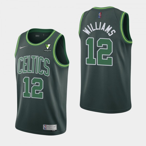 Vistaprint Patch Grant Williams Boston Celtics Green Earned Jersey
