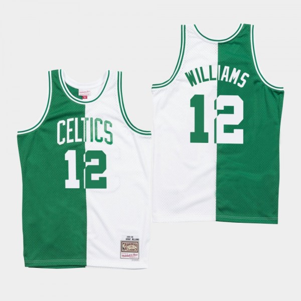 Men's Boston Celtics #12 Grant Williams Split Jersey