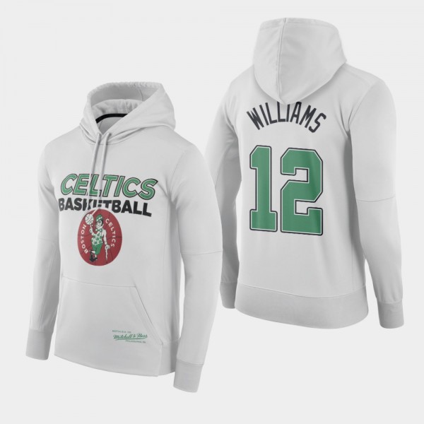 Celtics Grant Williams Throwback Logo Hoodie White