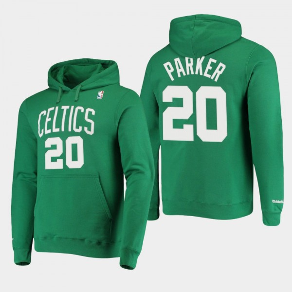 Celtics Jabari Parker Hardwood Classics Pullover Hoodie Kelly Green