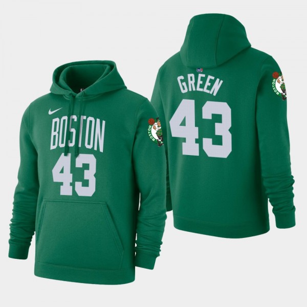 2019-20 Boston Celtics #43 Javonte Green Icon Edition Pullover Hoodie