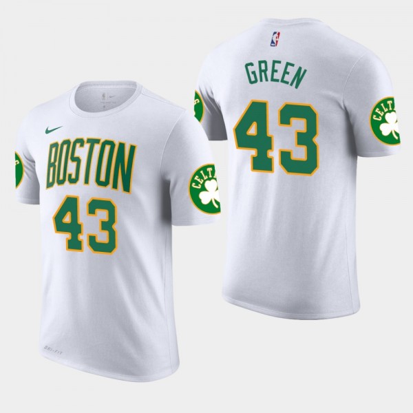 Men's Boston Celtics #43 Javonte Green City Editio...
