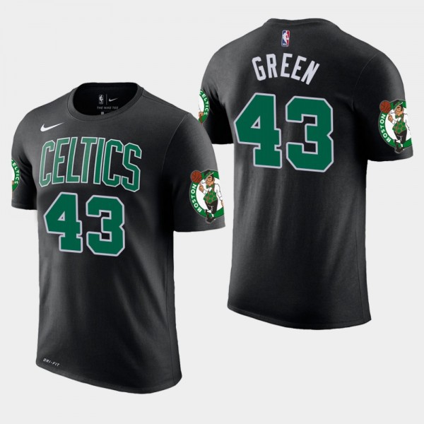 Men's Boston Celtics #43 Javonte Green Statement Edition Name & Number T-Shirt