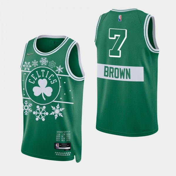 2021 NBA 75th Jaylen Brown Boston Celtics Green Ch...