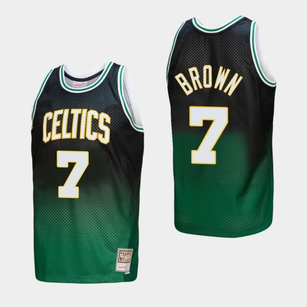 Boston Celtics #7 Jaylen Brown Fadeaway HWC Limited Jersey