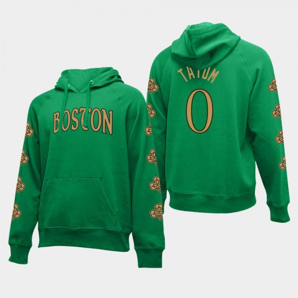Celtics Jayson Tatum City Logo Hoodie Kelly Green