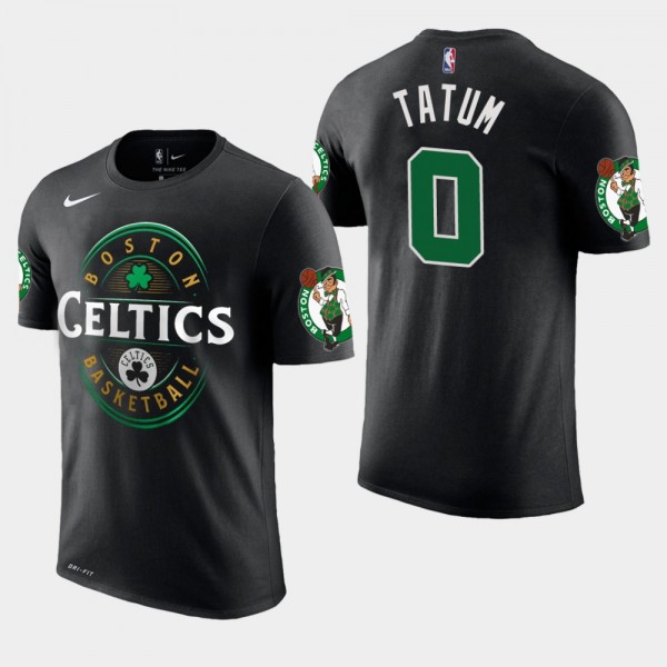 Men's Celtics #0 Jayson Tatum Forever Lucky T-Shirt