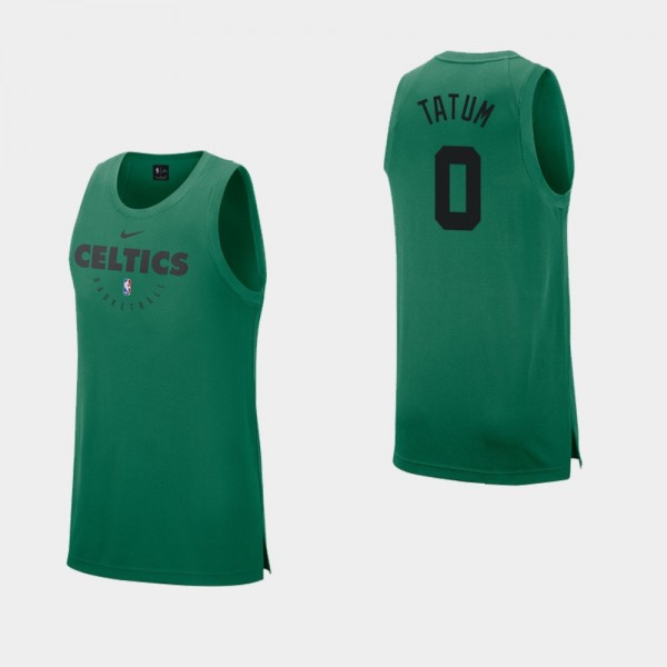 Men's Celtics #0 Jayson Tatum Practise Elite Tank ...