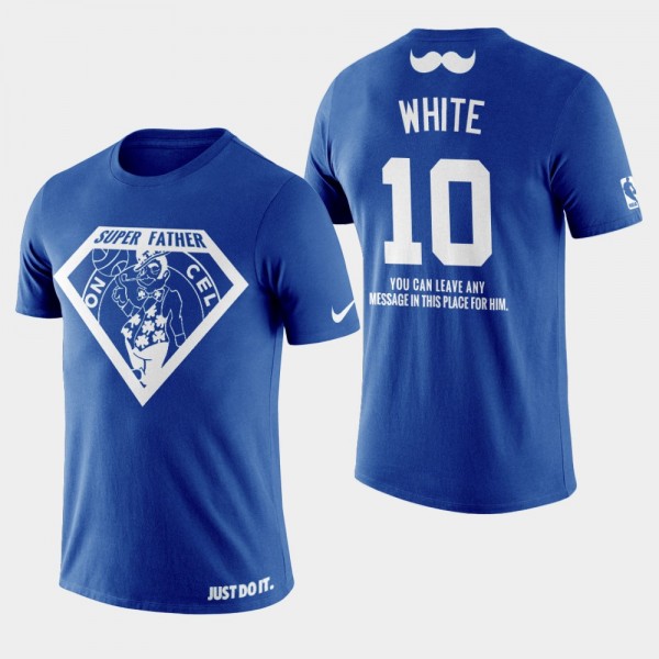 Men's Celtics Jo Jo White 2019 Father's Day Super Dad Navy T-shirt