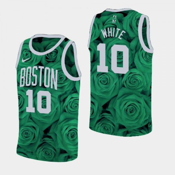 Men's Boston Celtics #10 Jo Jo White Rose Edition National Flower Swingman Jersey
