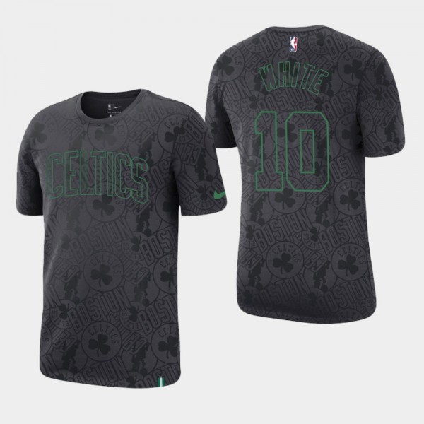Men's Celtics #10 Jo Jo White Team Logo All Over Print T-Shirt