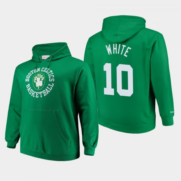 Men's Celtics #10 Jo Jo White Throwback Logo Hoodi...