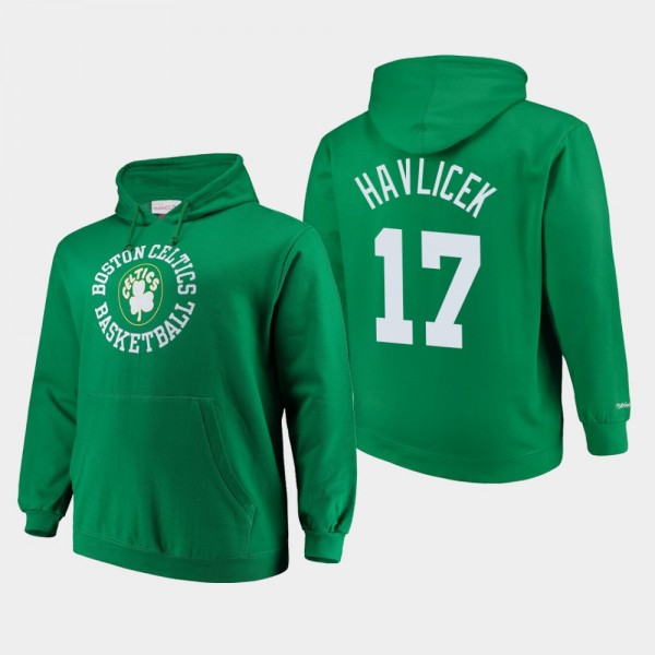Men's Celtics #17 John Havlicek Throwback Logo Hoo...