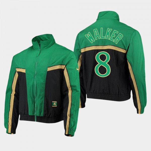 Celtics Kemba Walker City 2.0 Courtside Full-Zip Jacket Black Kelly Green