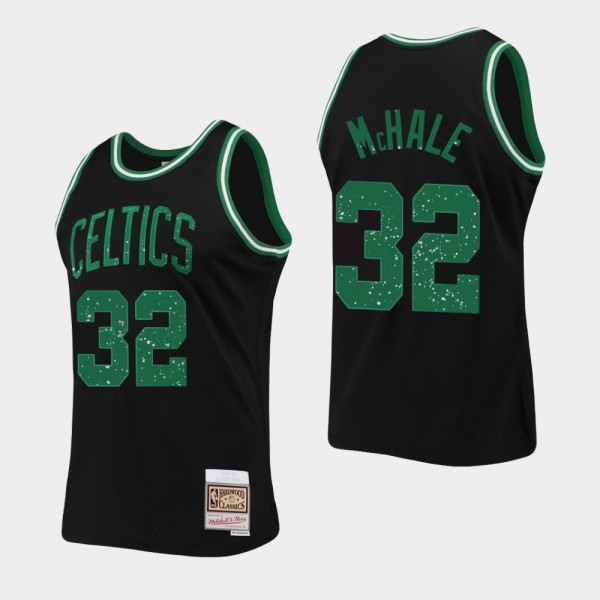 Men's Celtics #32 Kevin McHale Rings Collection Black Jersey