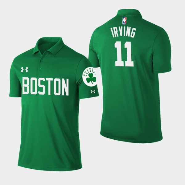 Men's Boston Celtics #11 Kyrie Irving Icon Player Performance Polo