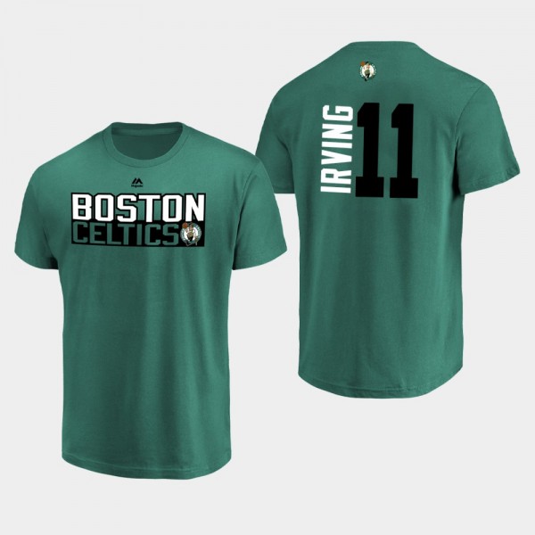 Men's Celtics #11 Kyrie Irving Name and Number Sho...
