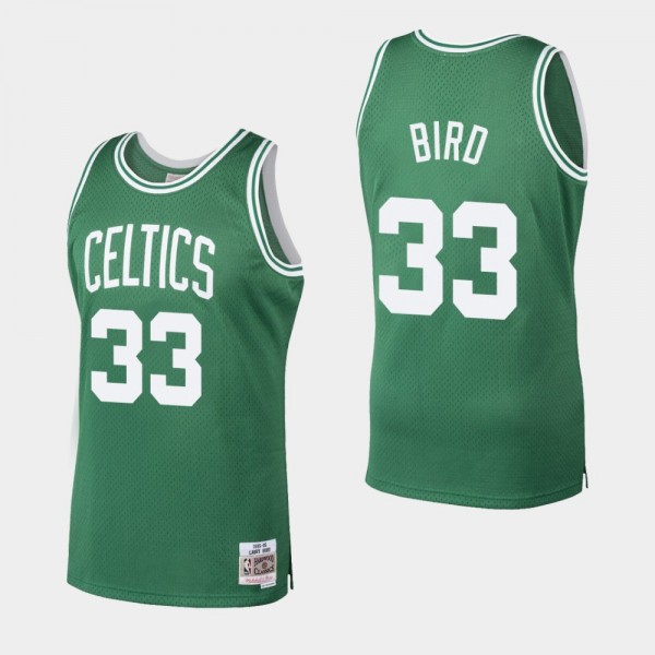 Mitchell & Ness Celtics Larry Bird #33 1986-87 Throwback Jersey Kelly Green