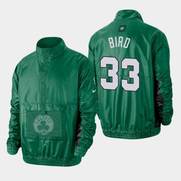 Men's Celtics #33 Larry Bird Lightweight Courtside Jacket