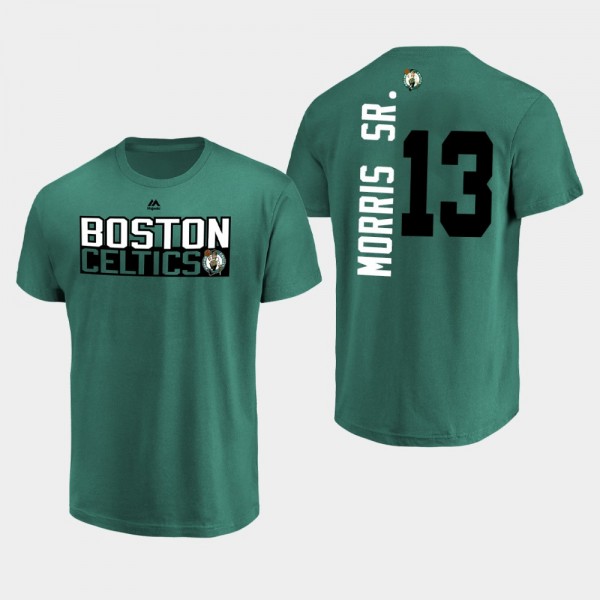 Men's Celtics #13 Marcus Morris Sr. Name and Numbe...